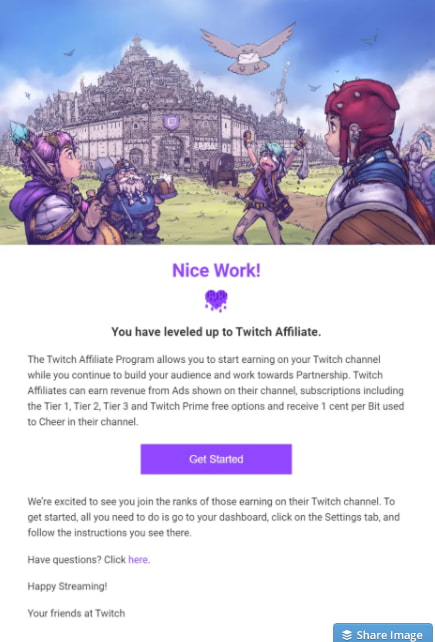 twitch affiliate email 